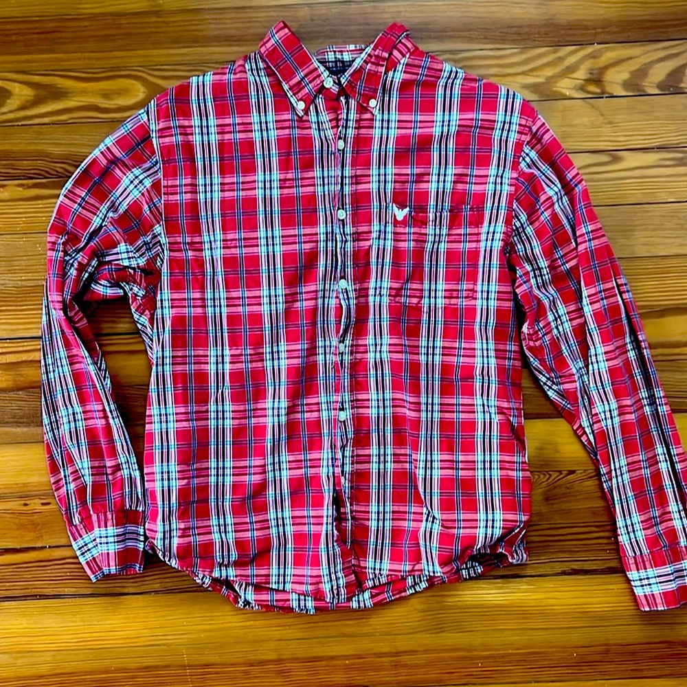 Company 81 Large Red Casual Botton Down Shirt